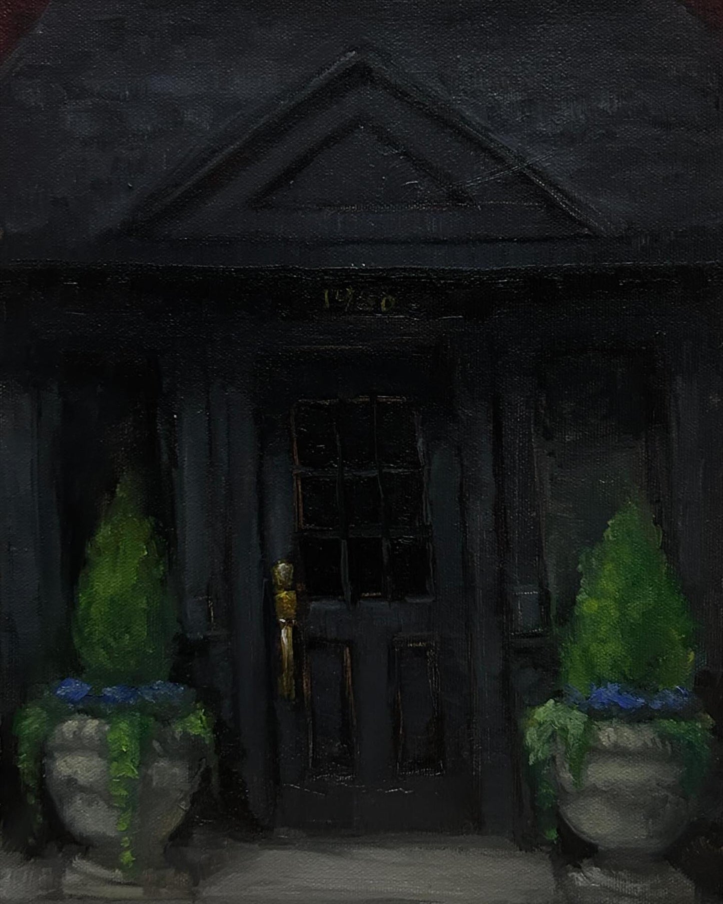 Shannon Burch – Dark House with Summer Flowers