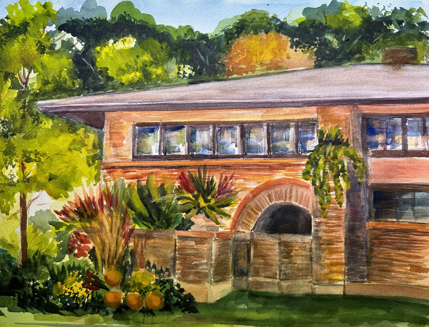 Deborah Paige-Jackson – Pumpkins at Frank Lloyd Wright Home