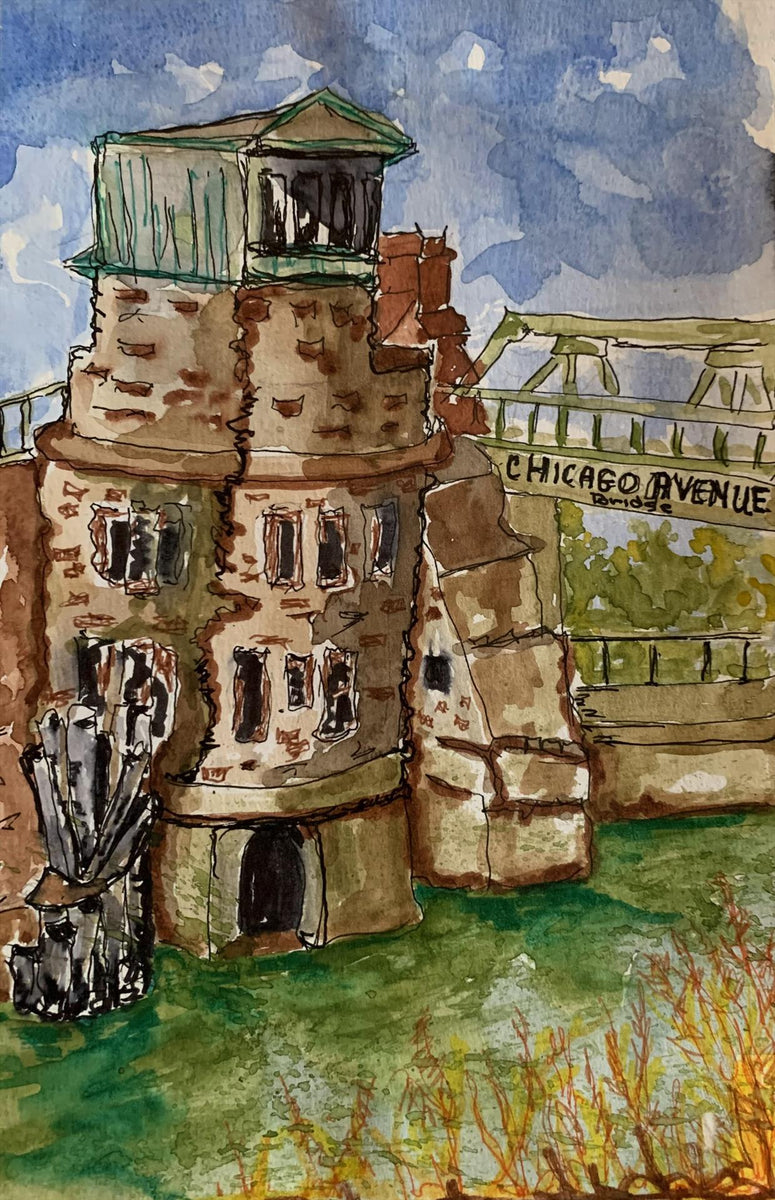 Sondra Pfeffer — Chicago Ave Bridge House The Palette and Chisel