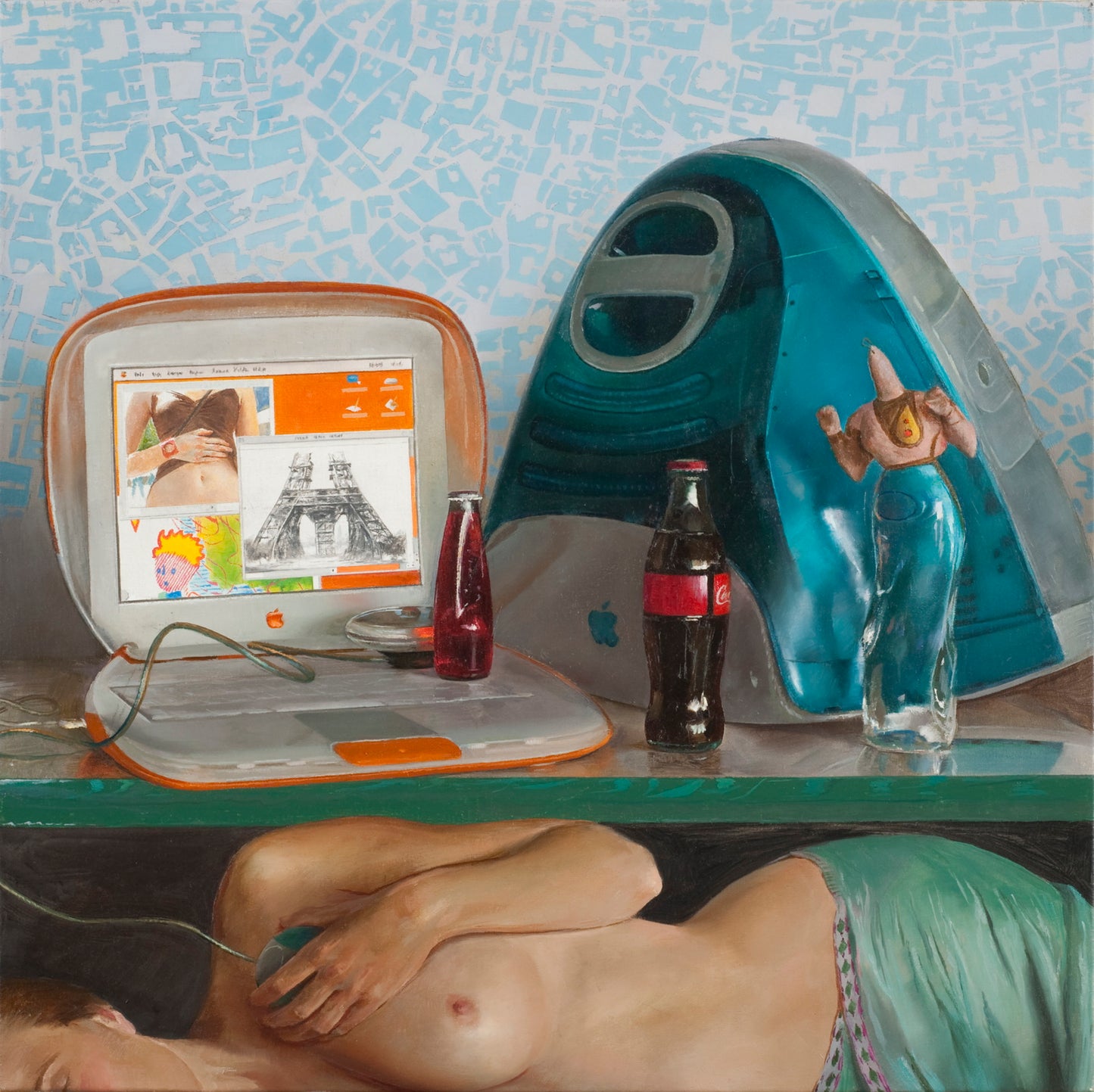 Andrew S. Conklin - Square Still Life Blue