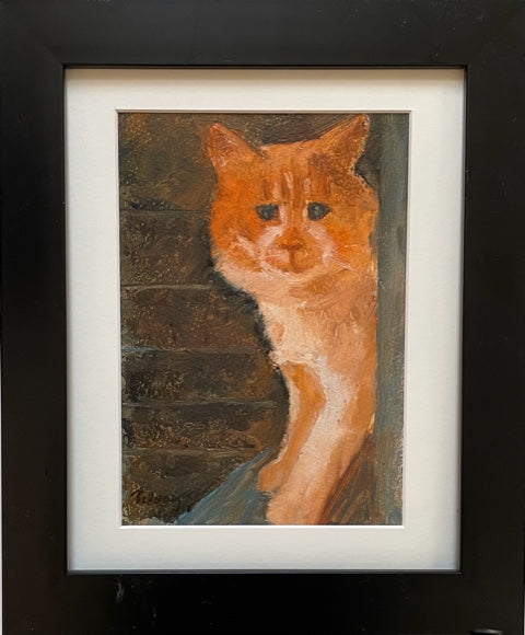 Barbara K. Herring - Cat Peeking