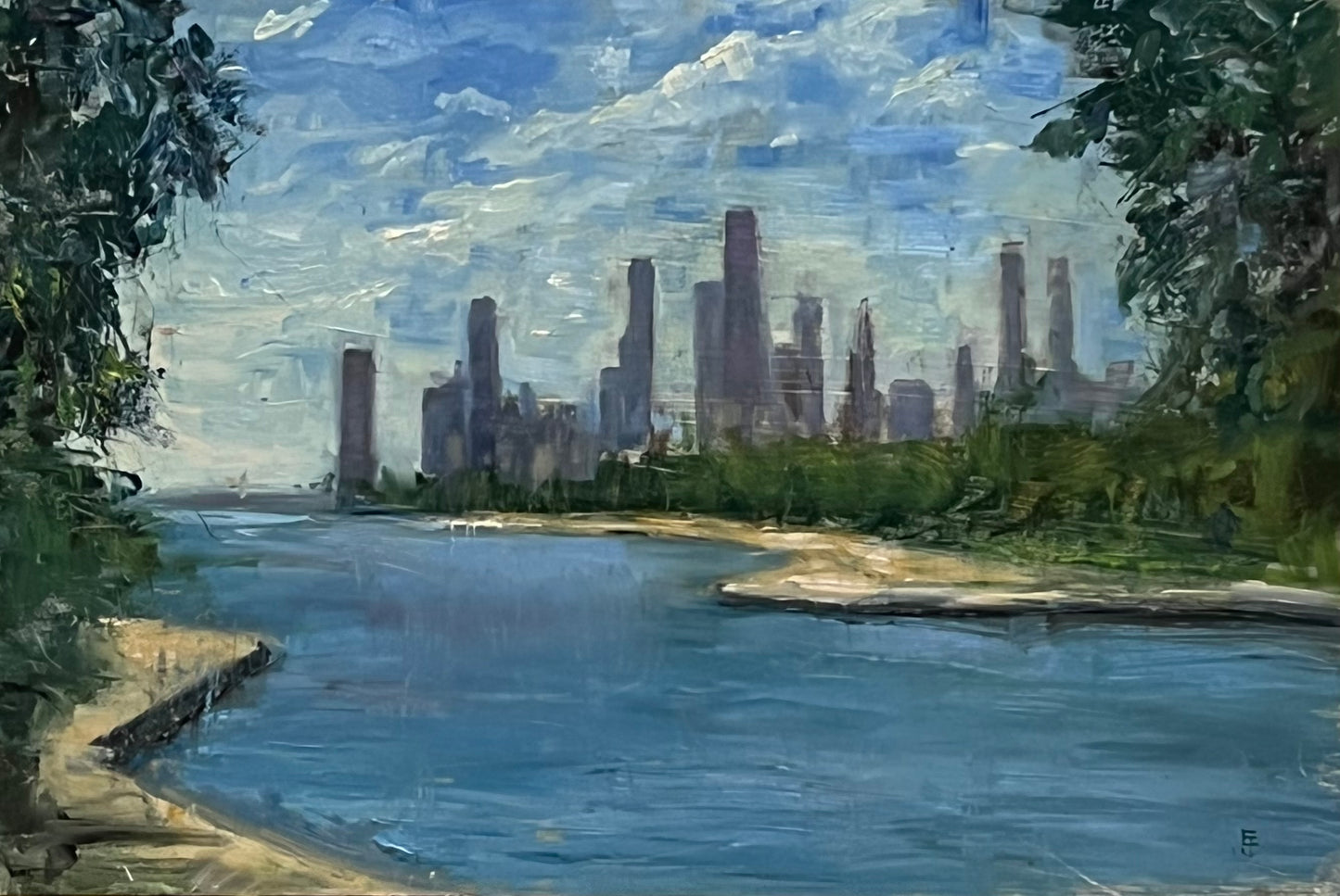 Errol Jacobson - Belmont Harbor Skyline