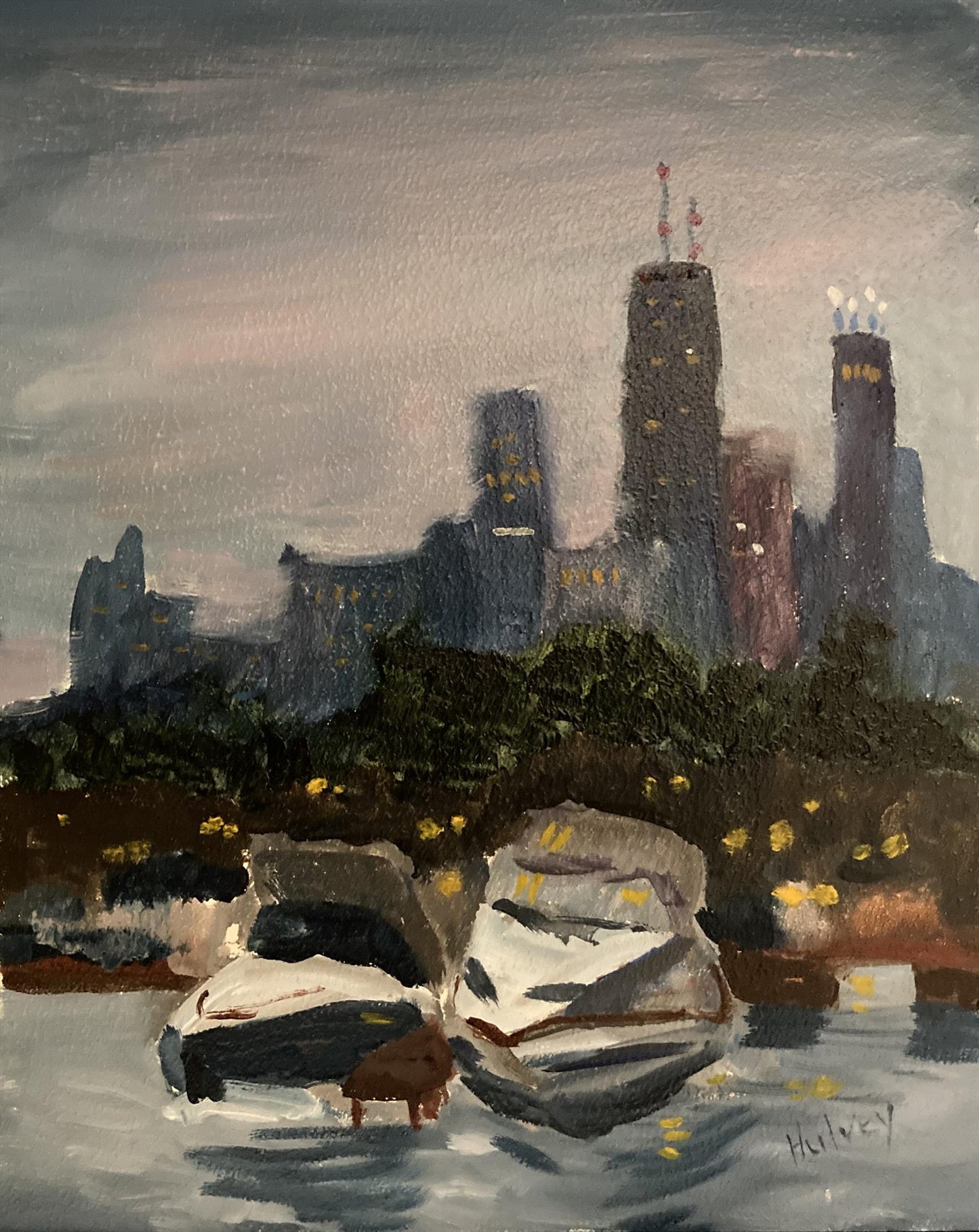 Pam Hulvey – Dusk at Montrose Harbor