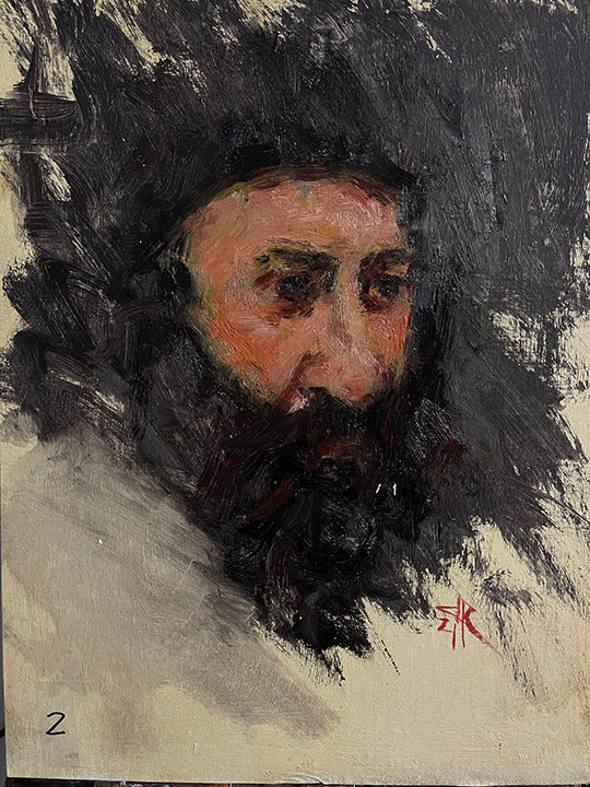 Jose Zendejas – Zorn Palette, Portrait of a Man