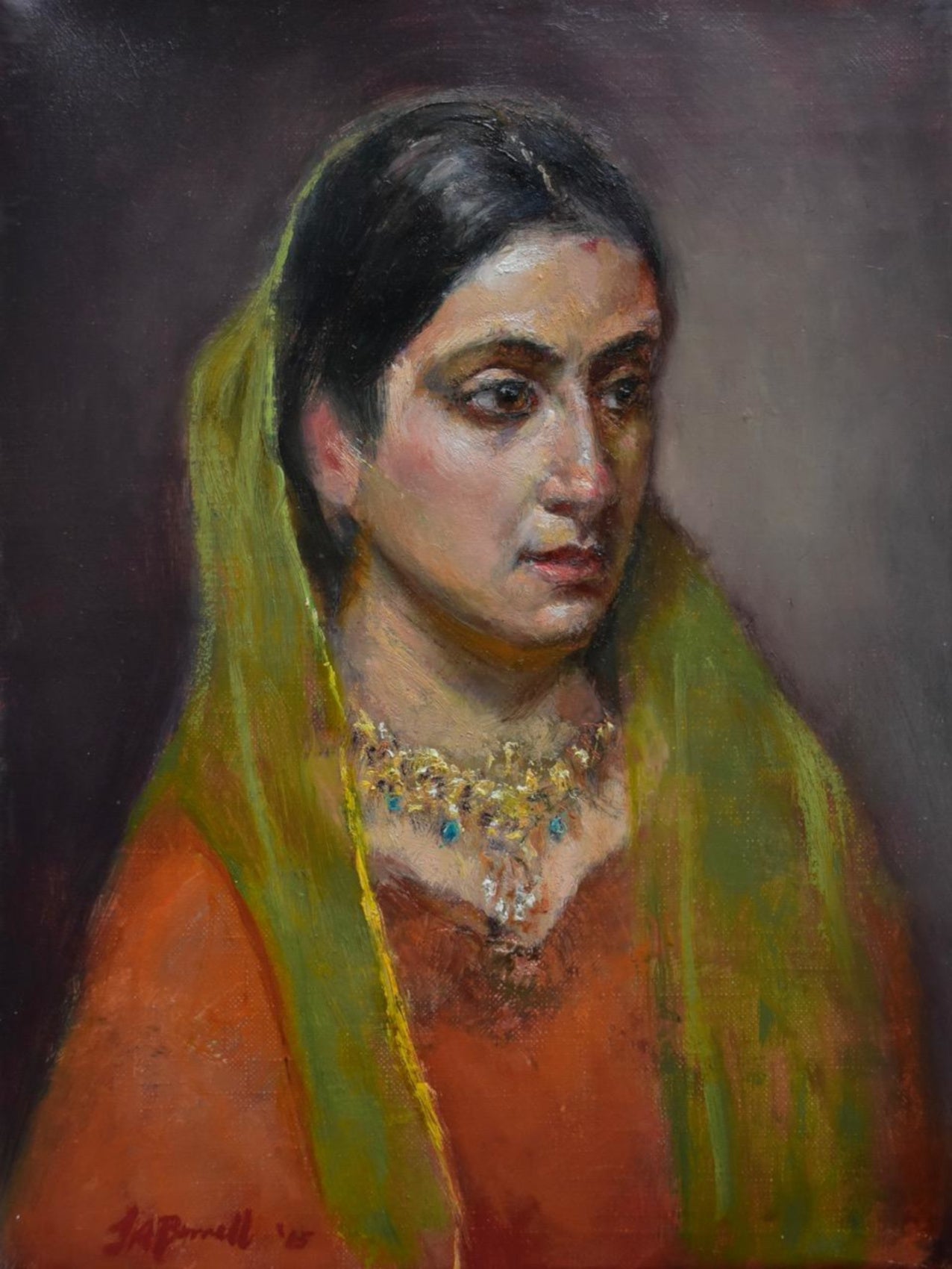 James A. Burrell – Portrait Sketch of Kamilka