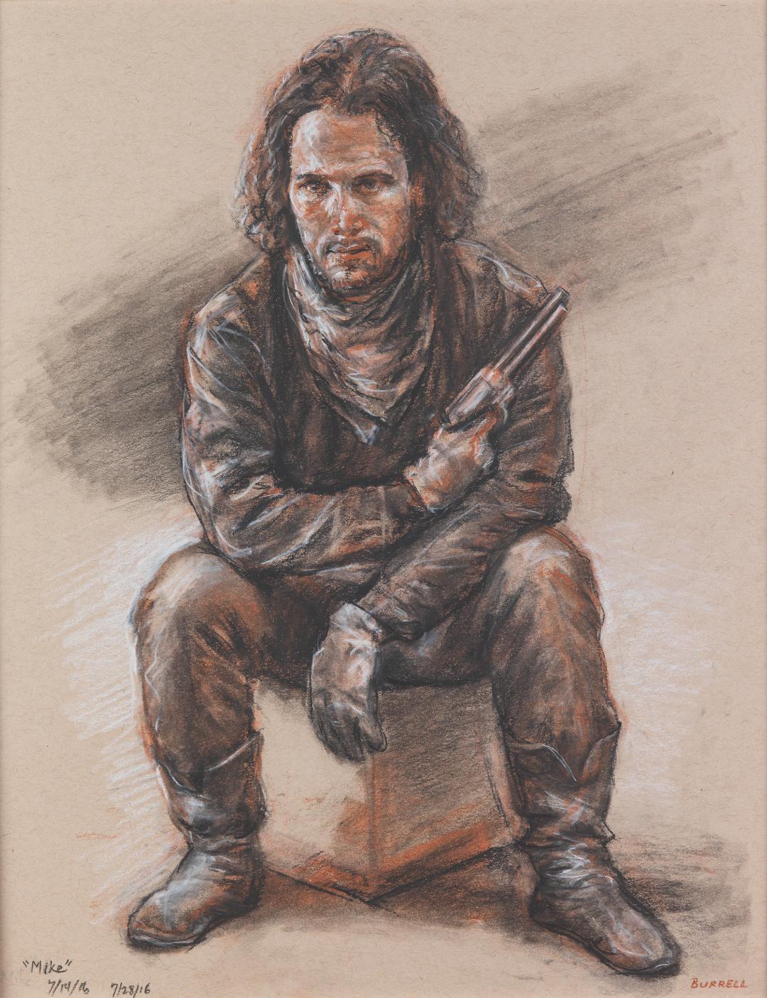 James A. Burrell – Mike with Gun