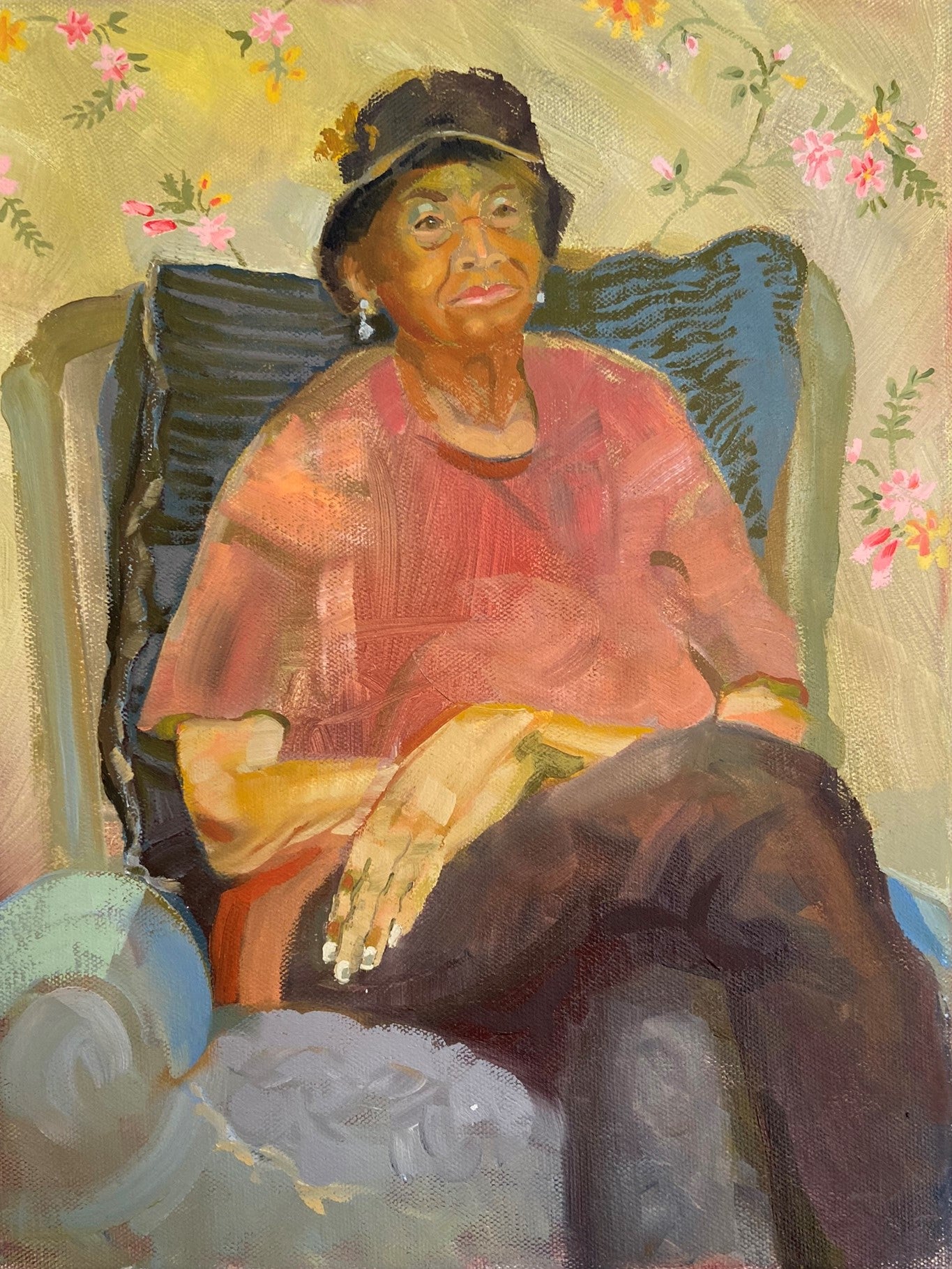 Michelle Thomas - Woman Seated with Hat