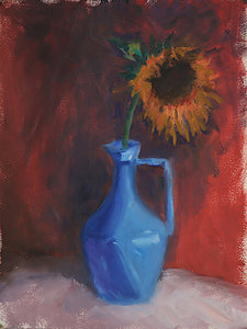 Maggie Capettini – Sunflower Study in Muted Primaries