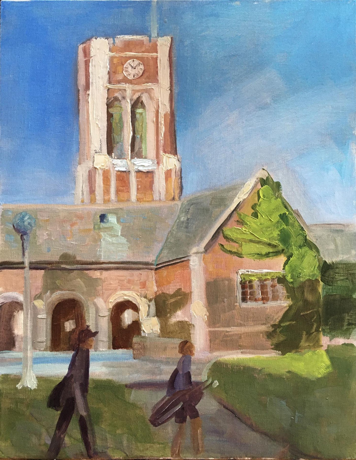 Kerstin Alischoewski — Lincoln Park Clock Tower with Golfers