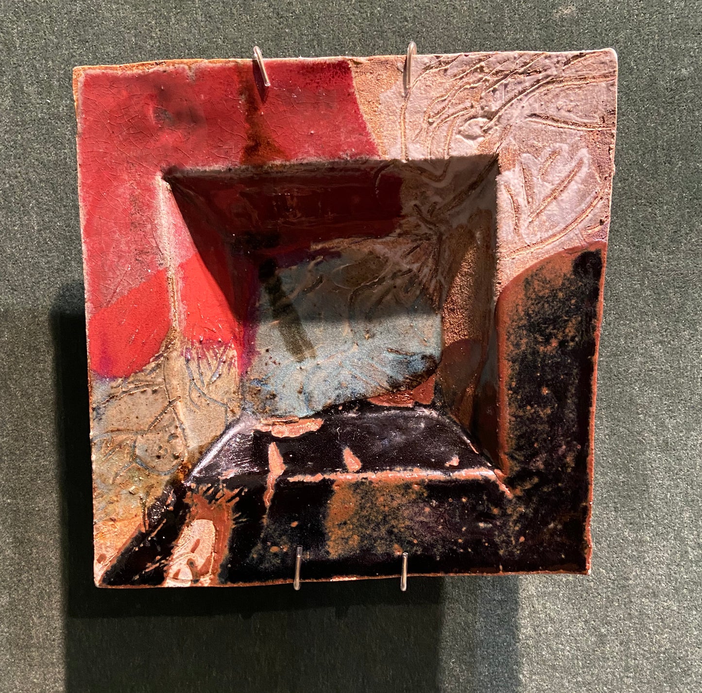 Claire Berger - Square Dish with Ash Glaze