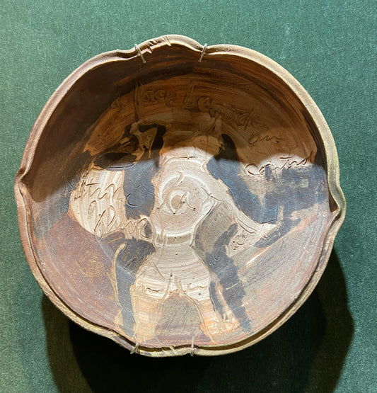 Claire Berger - Wood Fired Dish with Figures