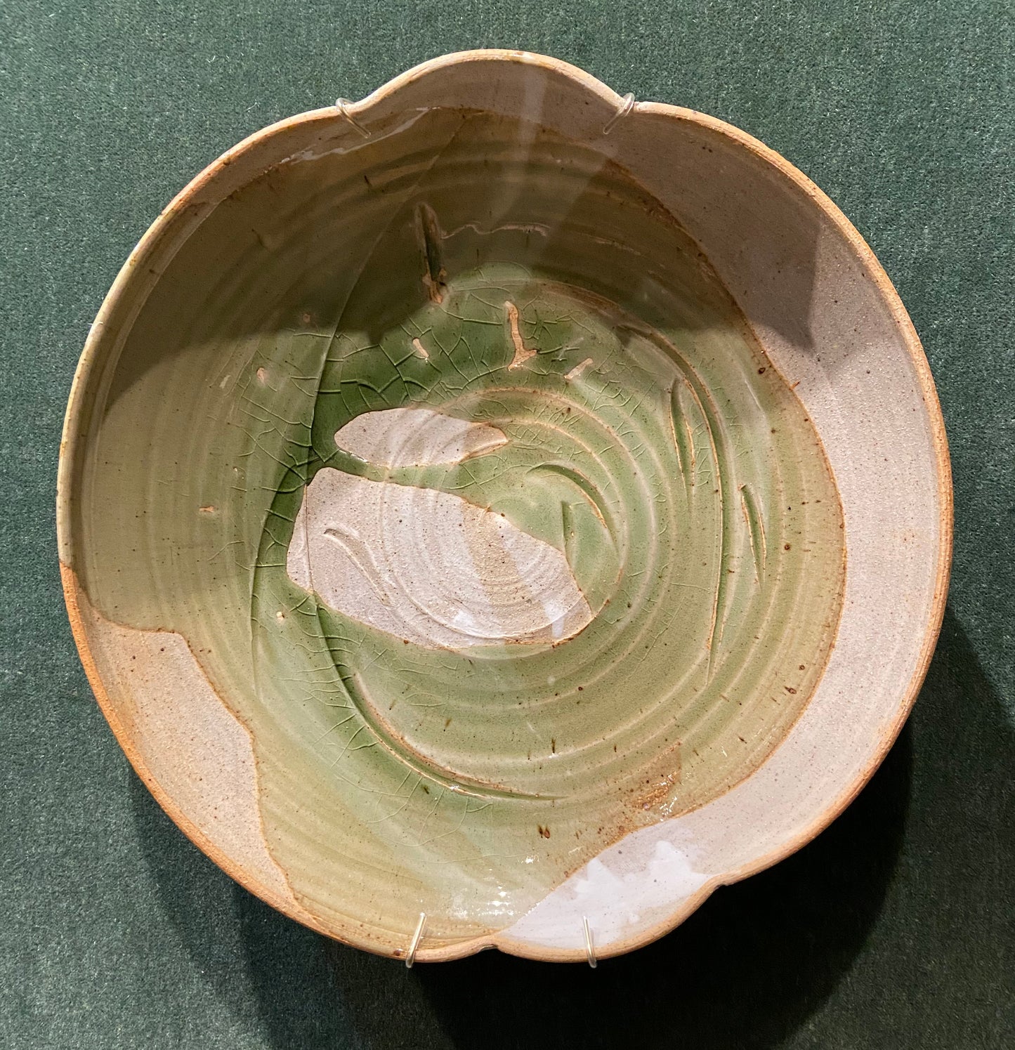 Claire Berger - Celadon Dish     .