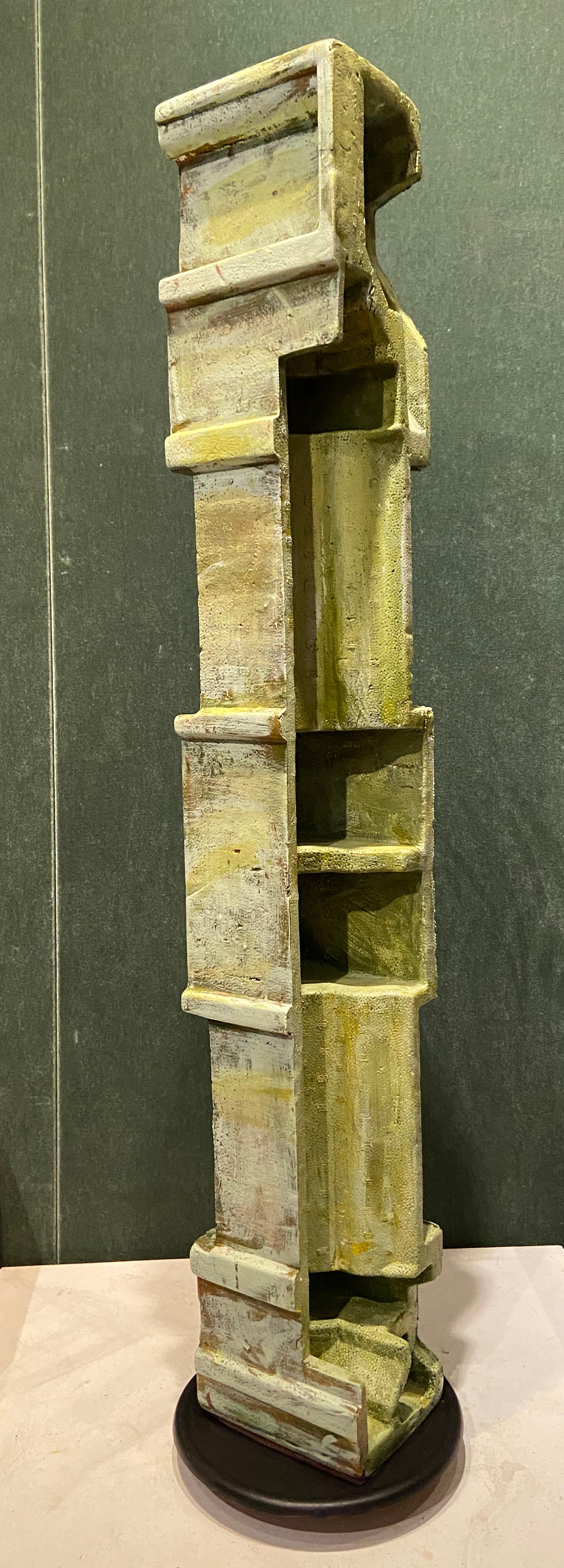 Claire Berger - Revolving Styrofoam Column