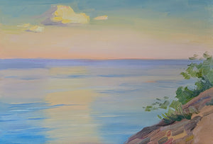 Anna Cherkashina - Sunset on Lake Michigan