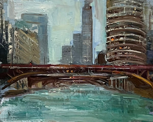 Errol Jacobson - Chicago River Abstract