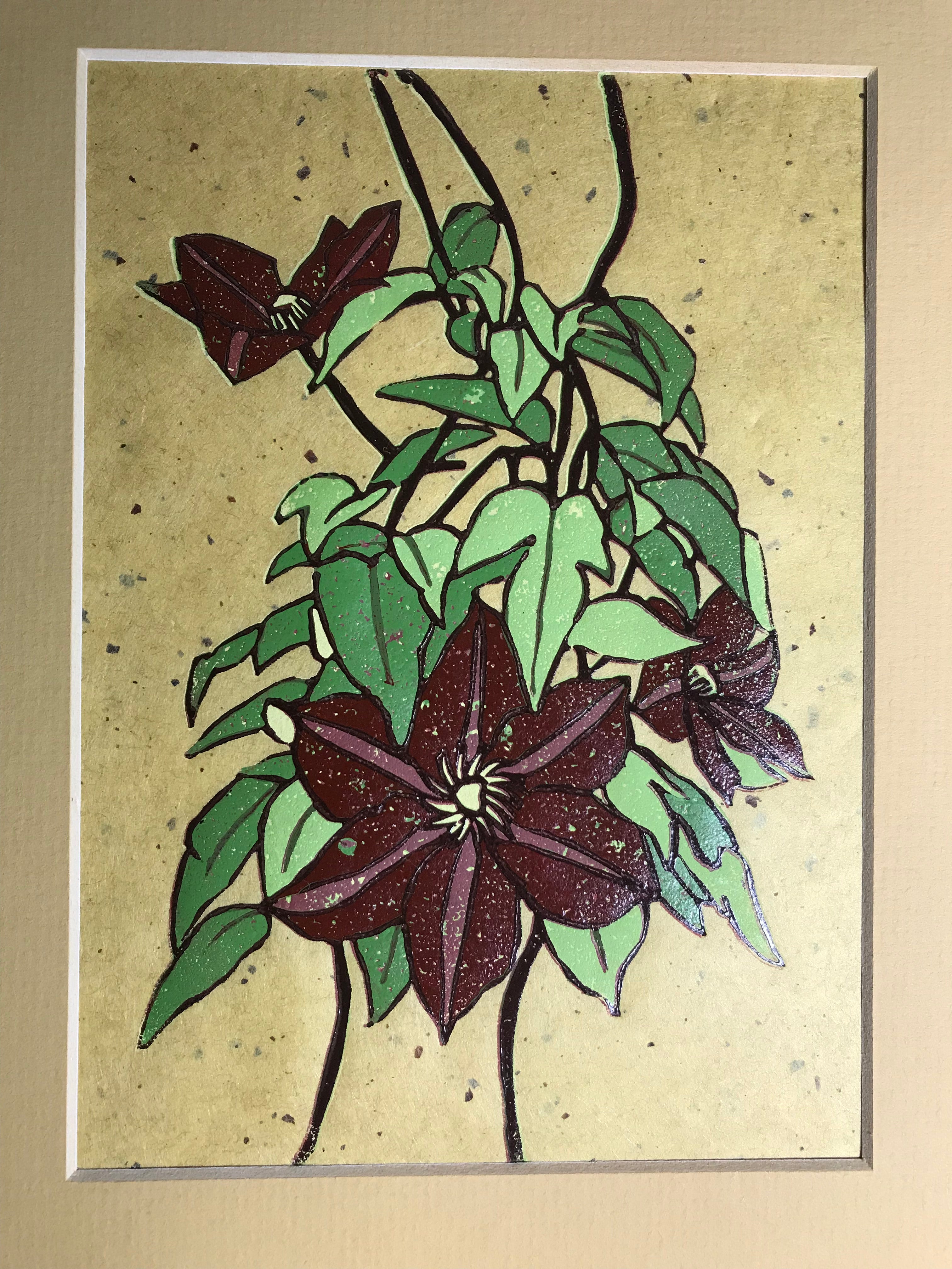 Joan Stachnik- Clematis with Leaves