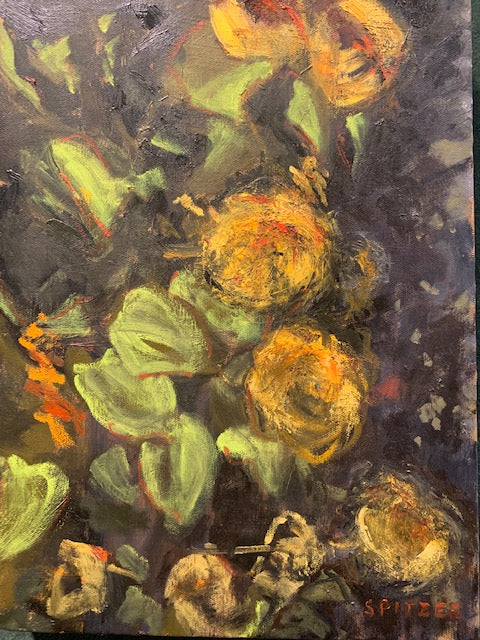 Jean Spitzer - Flowers in Gold