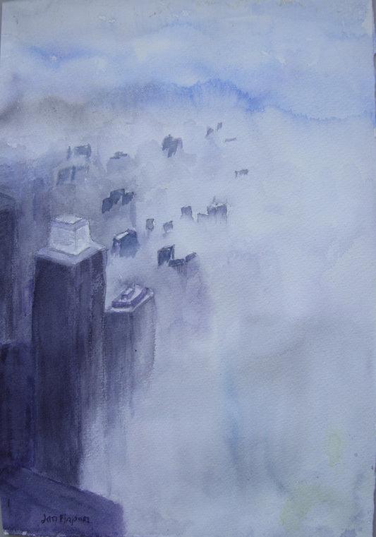 Jan Flapan - Lake View, City Fog