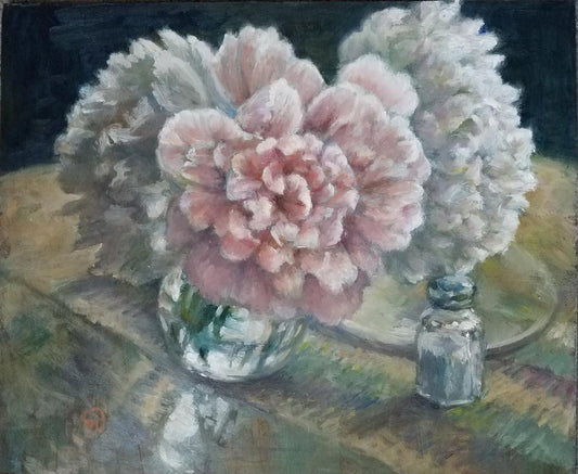 Gregorio Mejia - Peonies in Vase