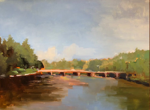 Mark Cleveland - Rock River Bridge Study in Plein Air