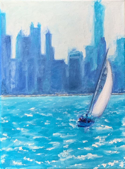 Maureen Sharkey – Sailboat, Lake Michigan