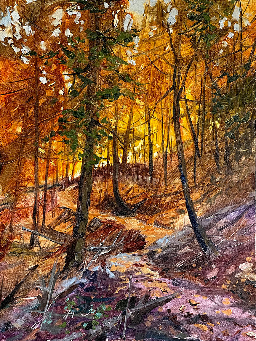 Steve Puttrich – Woodland Path in Gold