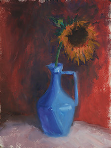 Maggie Capettini – Sunflower Study in Muted Primaries